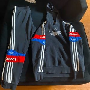 Matching adidas sweat suit